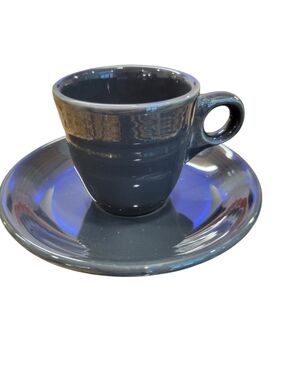 Fiesta® Slate Demitasse Cup & Saucer Set Espresso Fiestaware HLC USA SLATR